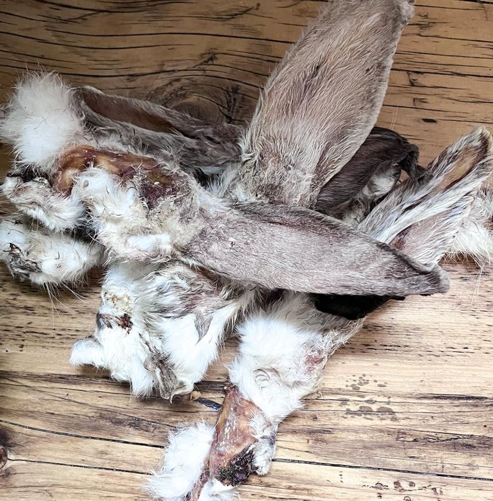 Crunchy Rabbit Ears with Fur 200g