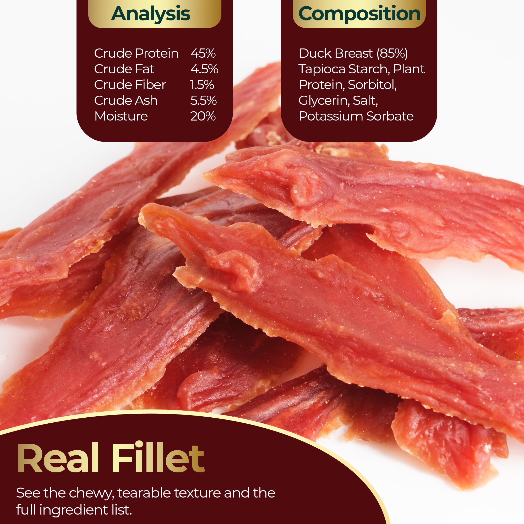 Chewy Duck Fillets 200g